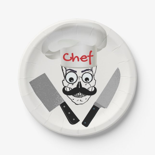 CHEF CALAVERA PAPER PLATES (Front)