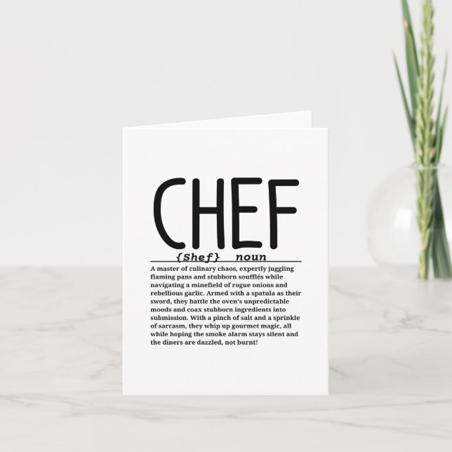 Chef Card (Front)