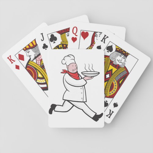 Chef Carrying Food Playing Cards