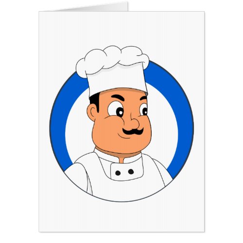 Chef cartoon card