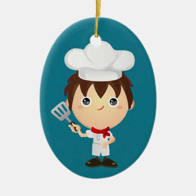Chef - Caterer - SRF Ceramic Ornament (Front)