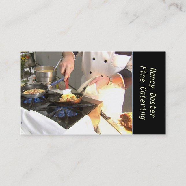 Chef Catering Business Card (Front)
