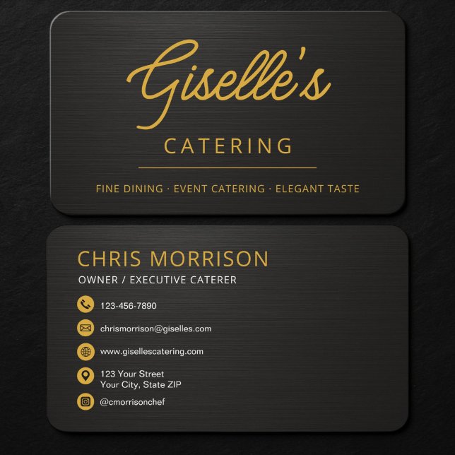 Chef Catering Business Card (Creator Uploaded)