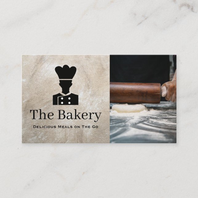Chef | Catering Delivery | Rolling Dough Business Card (Front)