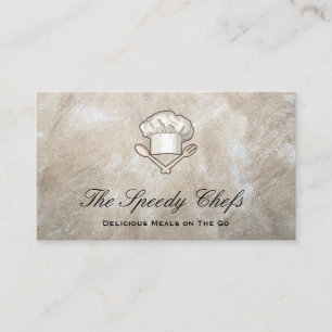 Chef Catering Delivery Services Business Card