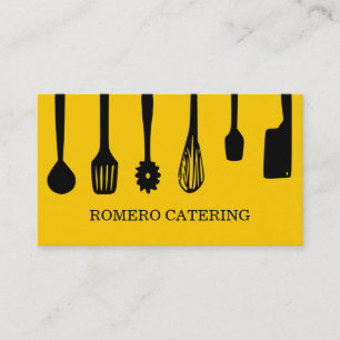 Chef Catering Food Restaurant Business Card