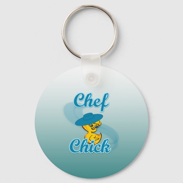 Chef Chick #3 Keychain (Front)