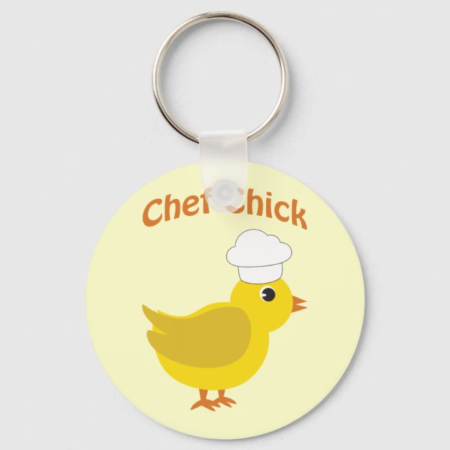 Chef Chick Keychain (Front)