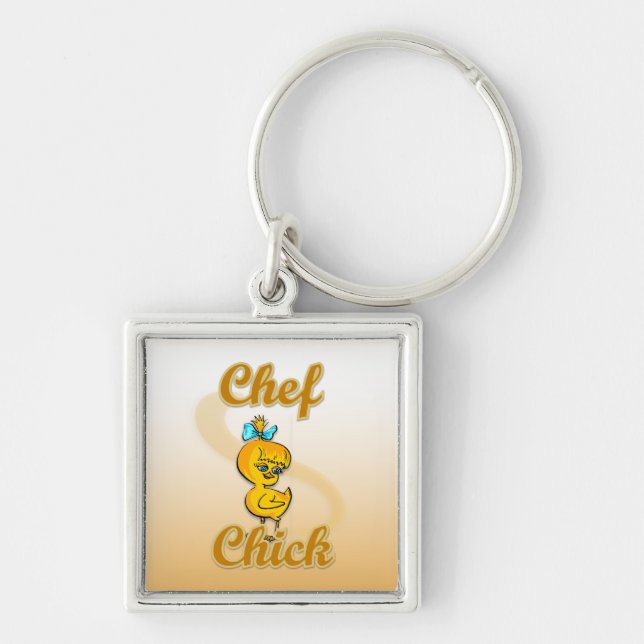 Chef Chick Keychain (Front)