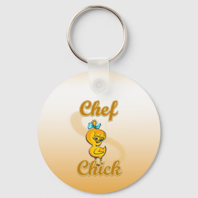 Chef Chick Keychain (Front)