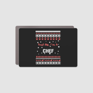 Chef Christmas Shirts Car Magnet