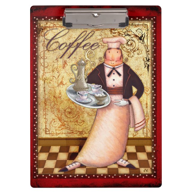 Chef Coffee Clipboard (Front)
