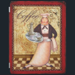 Chef Coffee iPad Smart Cover<br><div class="desc">© 2013 VIV EISNER| PRODUCED UNDER LICENSE FROM ARTIST,  PUBLISHED AND DISTRIBUTED BY JADEI GRAPHICS,  ALL RIGHTS RESERVED ©2041</div>
