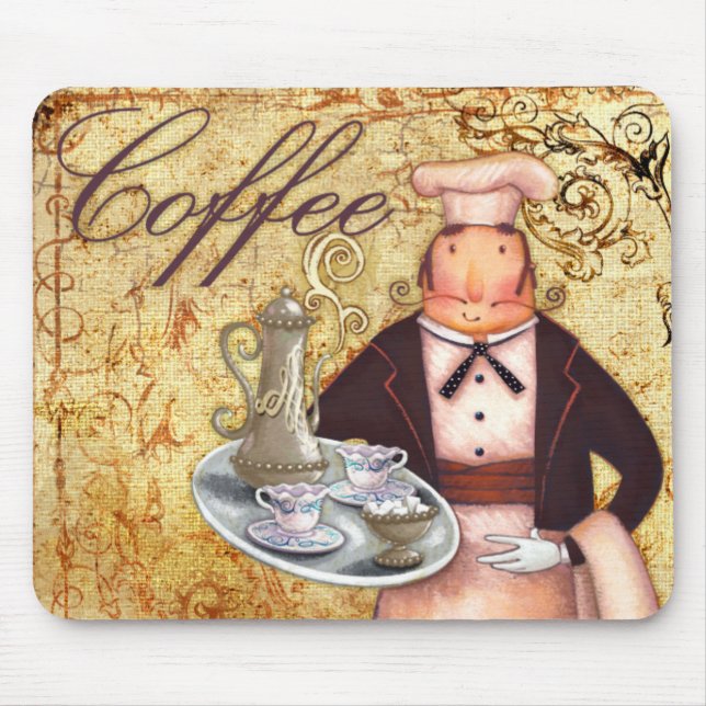 Chef Coffee Mouse Pad (Front)