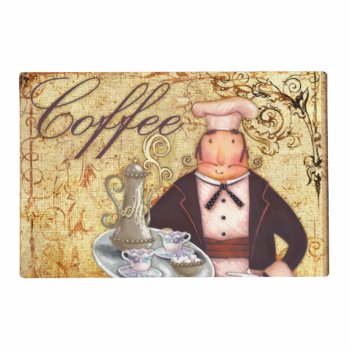 Chef Coffee Placemat by AuraEditions at Zazzle