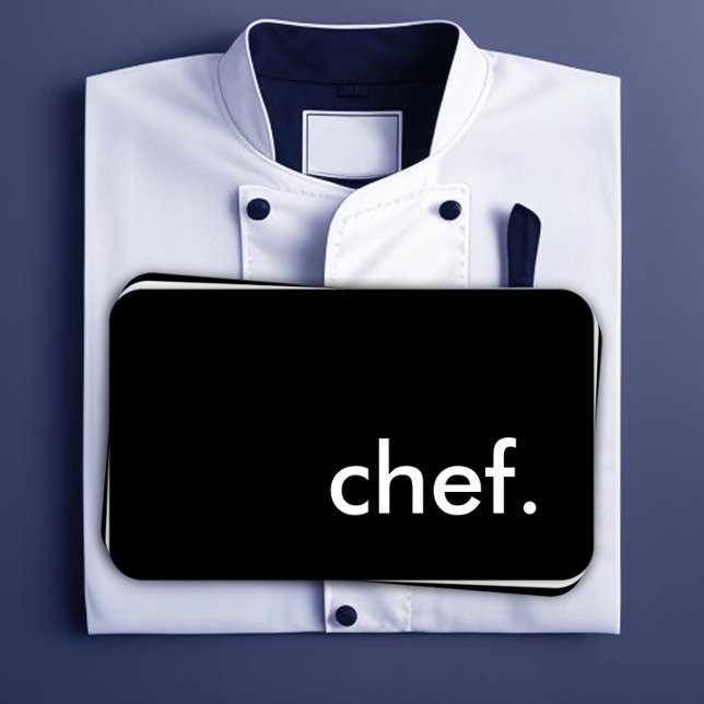 chef. (color customizable) business card