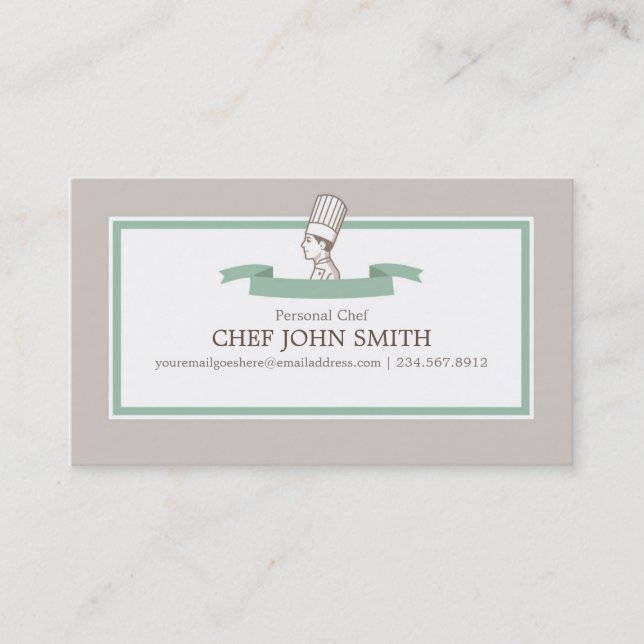 Chef Cook Baker Business Card (Front)