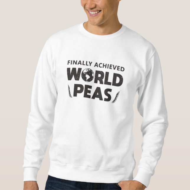 Chef Cook Finally Achieved World Peas Cooking Gift Sweatshirt (Front)