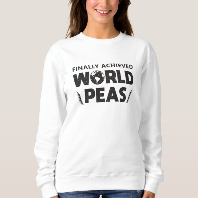 Chef Cook Finally Achieved World Peas Cooking Gift Sweatshirt (Front)
