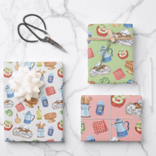 Chef Cook Kitchen Cooking Lover Wrapping Paper Set