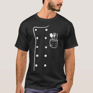 Chef Cook Uniform Costume Halloween T-Shirt