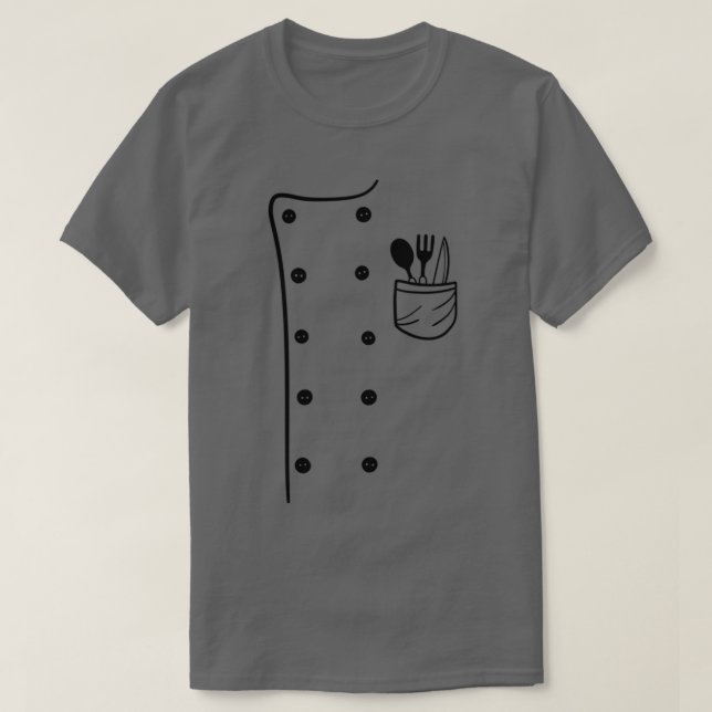 Chef cook uniform costume halloween T-Shirt (Design Front)