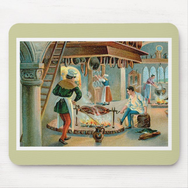 Chef Cook Vintage Food Ad Art Mouse Pad (Front)