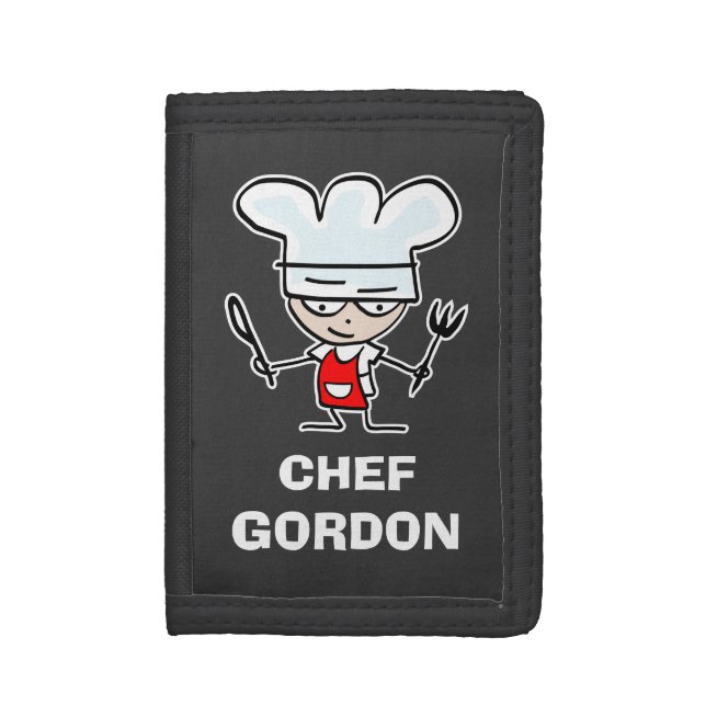 Chef cook wallets and coin purses (Front Vertical)