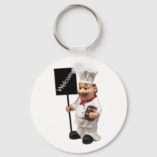 Chef cook - WELCOME menu card Keychain