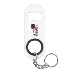 Chef cook - WELCOME menu card Keychain Bottle Opener
