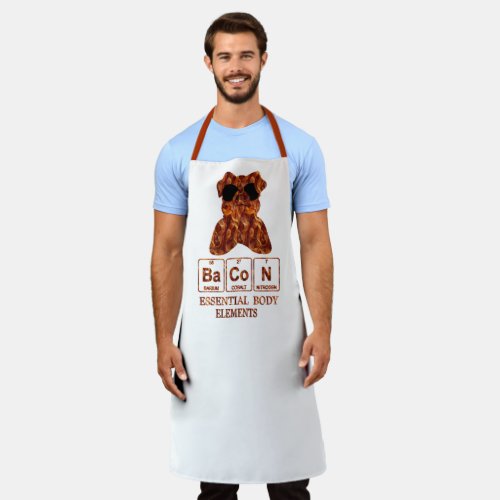 Chef Cooking Gag Gift  Funny Novelty Bacon Design Apron
