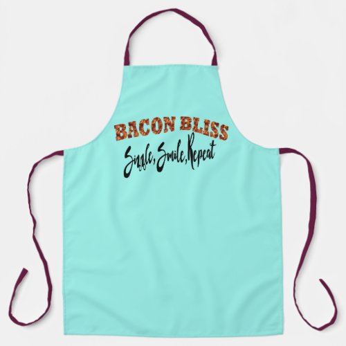 Chef Cooking Novelty Aprons Bacon Bliss Repeat Apron