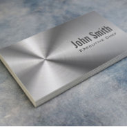Chef Cool Stainless Steel Metal Business Card at Zazzle