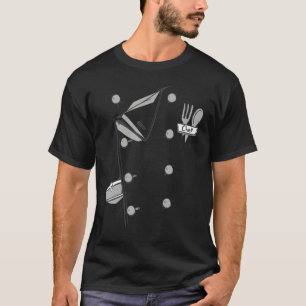 Chef Costume Coat Uniform Funny Cook Jacket for Ha T-Shirt