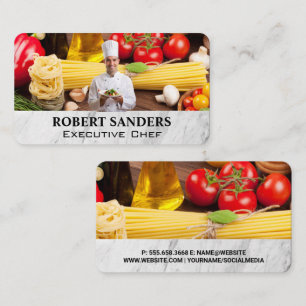 Chef   Culinary Arts   Tomatoes Pastas Business Card