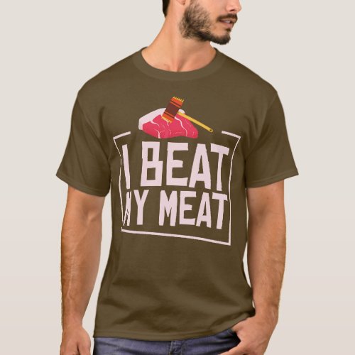 Chef Culinary Meat Lover Cooking Meat Food T_Shirt