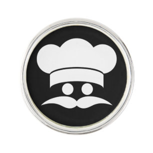 Chef custom color lapel pin