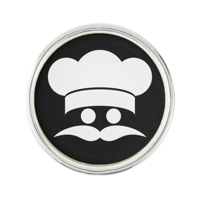 Chef custom color lapel pin (Front)
