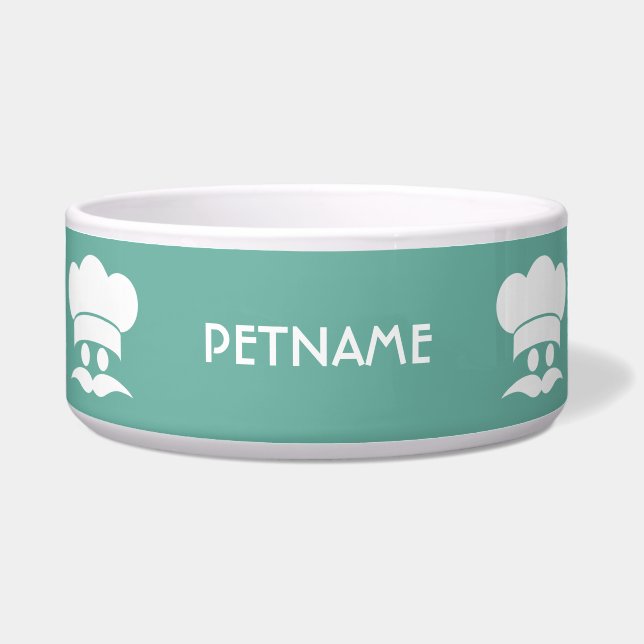 Chef custom color pet bowls (Front)