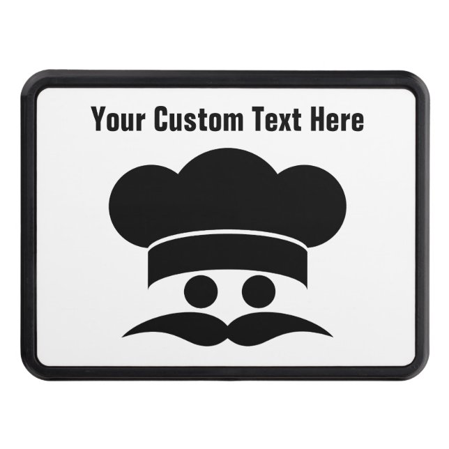 Chef custom color & text hitch cover (Front)