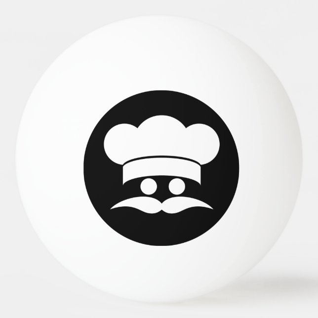Chef custom color & text ping pong balls (Front)