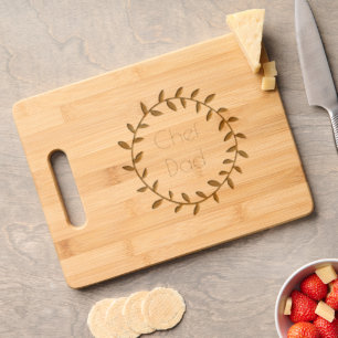 Chef Dad Father’s Day Etched Wooden Cutting Board