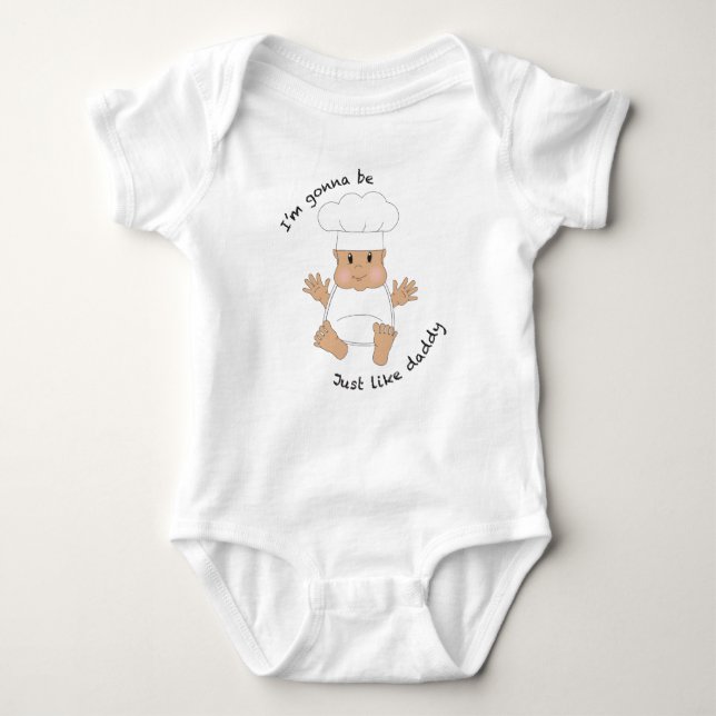 Chef daddy baby bodysuit (Front)