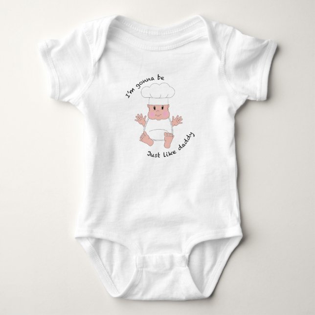 Chef daddy baby bodysuit (Front)