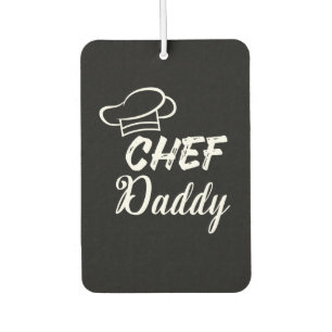 Chef daddy Cook gift Food Lovers Present Air Freshener