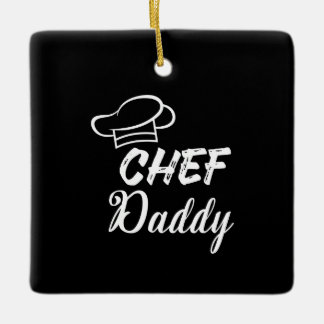 Chef daddy | Cook gift | Food Lovers Present Ceramic Ornament