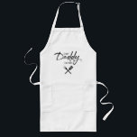 Chef Daddy Script Father's day Personalized Long Apron<br><div class="desc">Design for our own daddy who loves to barbeque for us,  "Chef Daddy" is a term we use at home. Gift your own "Chef Daddy" with this fun and modern apron and custom design. Personalized with his name. Available in other colors. Great father's day gift.</div>