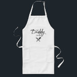 Chef Daddy Script Father's day Personalized Long Apron<br><div class="desc">Design for our own daddy who loves to barbeque for us,  "Chef Daddy" is a term we use at home. Gift your own "Chef Daddy" with this fun and modern apron and custom design. Personalized with his name. Available in other colors. Great father's day gift.</div>