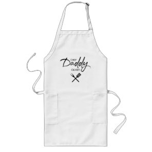 Chef Daddy Script Personalized dad Long Apron