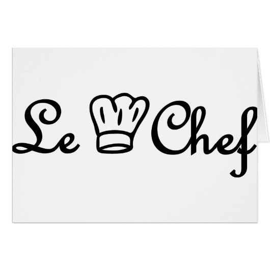 chef de cuisine cards (Front Horizontal)